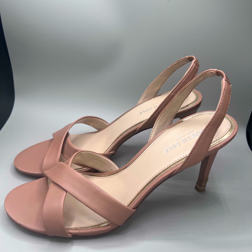 Kenneth Cole Slingback heels- 38.5 in beige color